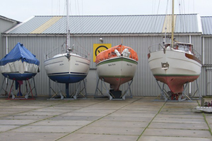 Stored ships outdoor area Yerseke
